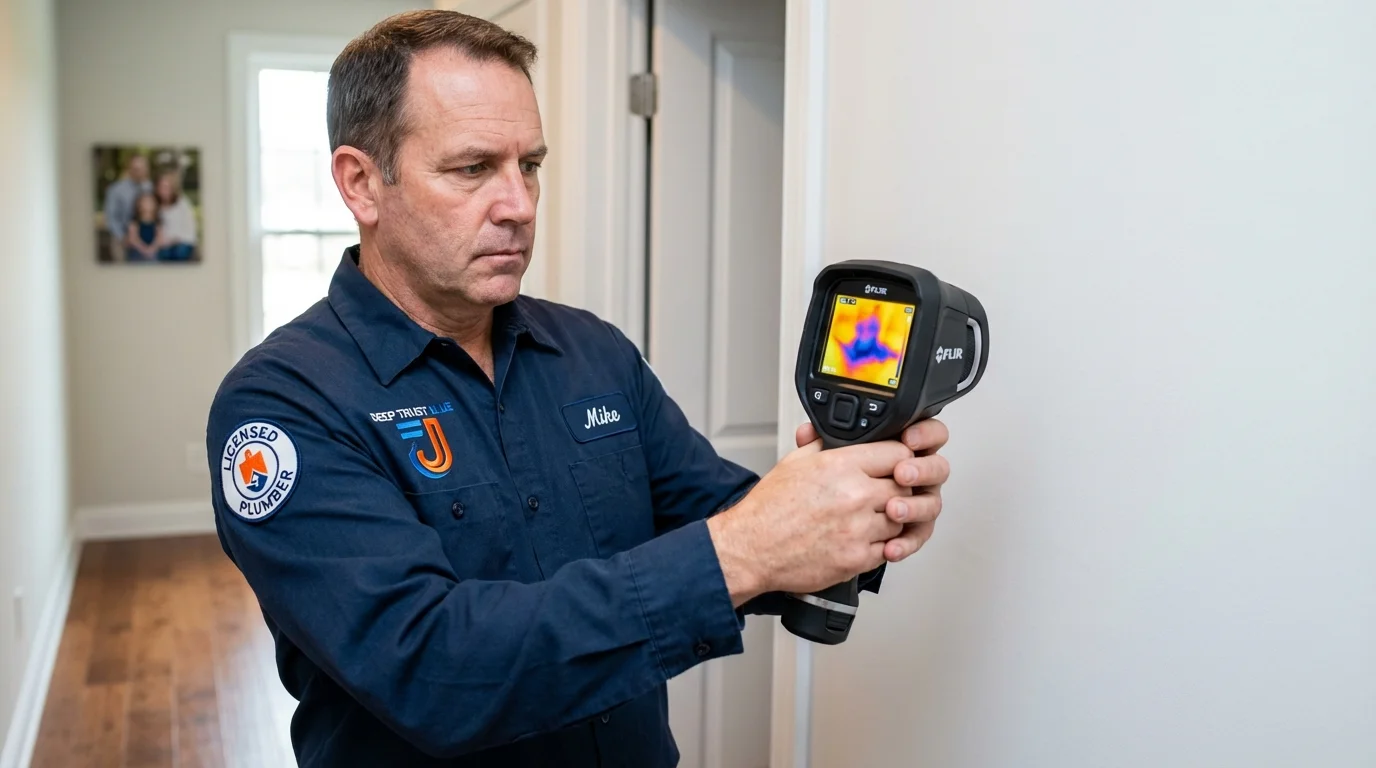 Thermal imaging leak detection by Johns Plumbing LLC in Franklin